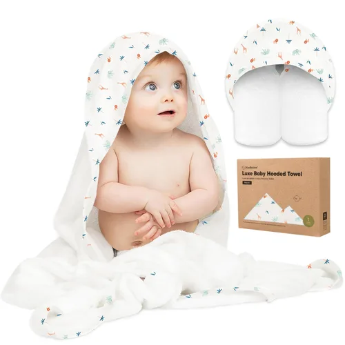 Miniatura 34 de KeaBabies Toalla de bebé con capucha para recién nacido, viscosa derivada de bambú, toallas de baño grandes con capucha para niños, niñas, niños
