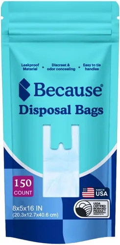 Miniatura 8 de Because Bolsas de eliminación de incontinencia, resistentes a desgarros, para hombres y mujeres, extra grandes, protección contra fugas, bloqueo