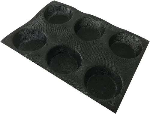 Miniatura 9 de Bluedrop Moldes perforados de la panadería de la forma redonda de la bandeja del pan de la forma del pan del bollo del silicón