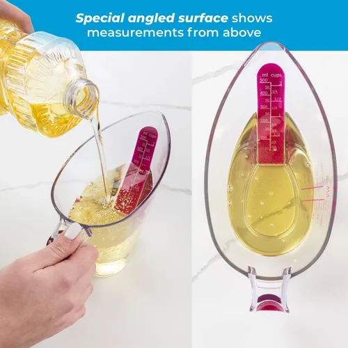 Miniatura 6 de KPKitchen Dispensador de masa para panqueques y juego de 4 tazas medidoras líquidas, perfecto para panqueques, cupcakes, waffles, crepé y más