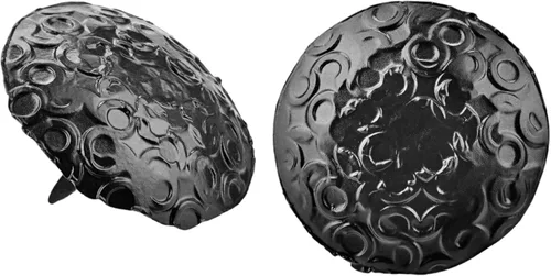 Miniatura 3 de Paquete de 50 clavos decorativos Iron Clavos de 1 pulgada, oxidado, acento decorativo para mejoras del hogar, persianas de granja, puerta de Rusted