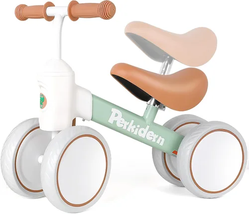Miniatura 10 de PerKidern Baby Balance Bike for 1-2 Year Old Boys Girls, 12-24 Month Toddler Balance Bike, 4 Wheels Baby Bike Toddler First Birthday Gifts