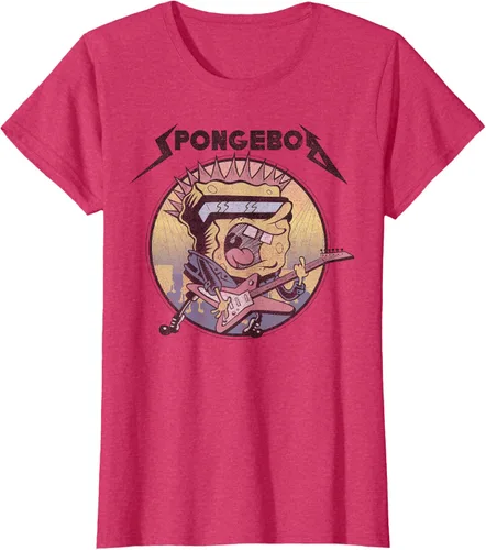 Miniatura 6 de SpongeBob SquarePants Camiseta de manga corta Heavy Metal Rock
