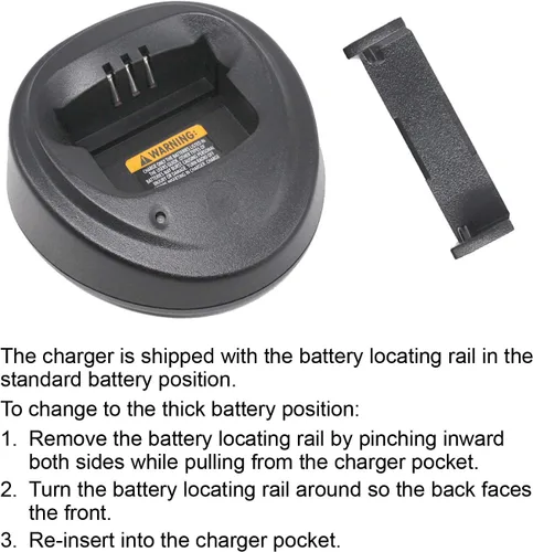 Miniatura 2 de WPLN4137 WPLN4137BR - Cargador compatible con Motorola R2 CP200 CP200D PR400 EP450 DEP450 CP040 CP150 CP180 Radio NNTN4497 NNTN4970 NNTN4851 WPLN413