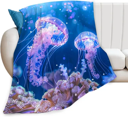 Miniatura 14 de Manta de pesca con bandera estadounidense, manta suave, cálida, acogedora, mullida, de felpa, regalos para niñas y mujeres, ligera, franela