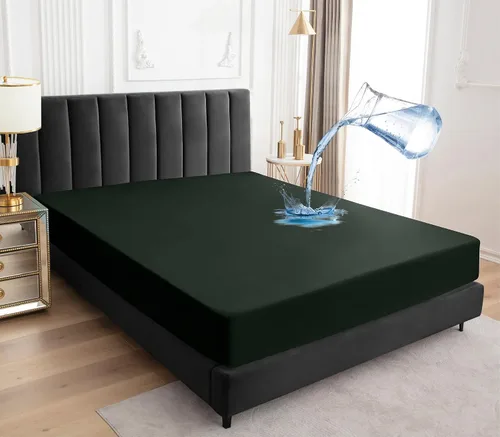 Miniatura 22 de Sufdari Protector de colchón impermeable, funda de colchón tamaño individual para cama, bolsillo profundo de 18 pulgadas, protector de colchón