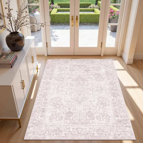 Miniatura 53 de Rugxara Alfombra de entrada lavable de 3 x 5, alfombras de pasillo bohemias antideslizantes para pasillo, entrada, cocina, baño, cuarto