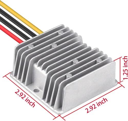 Miniatura 5 de DC 8V-40V a 13.8V 10A Convertidor automático Buck Boost Regulador reductor de voltaje, convertidor impermeable regulado DC fuente de alimentación