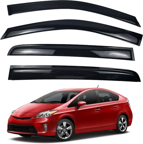 Protectores de lluvia para ventanas compatibles con Toyota Prius 2010, 2011, 2012, 2013, 2014, 2015, accesorios para Toyota Prius, viseras de