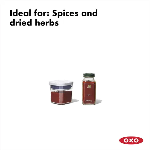 Miniatura 6 de OXO Good Grips - Juego de recipientes POP (3 piezas cuadradas pequeñas + 4 piezas Mini)