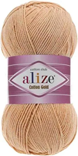 Miniatura 9 de 55% algodón 45% acrílico Alize Cotton Gold Yarn 1 madeja/bola 3.53 oz 360 yardas (1-crema)