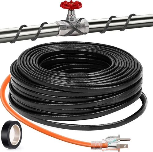 Miniatura 9 de Heat Tape - Cable de calefacción de deshielo, para tubos de metal o plástico, para proteger tuberías de agua contra la congelación, temperatura