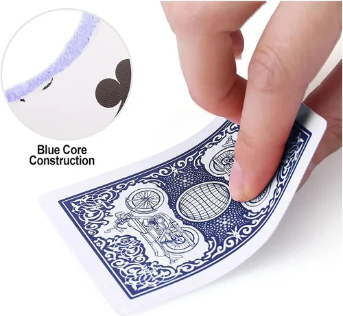 Miniatura 4 de Juego de cartas de juego con revestimiento de plástico, paquete de 3 cartas especiales No. 976 para póker, noches de juego, blackjack, fiestas