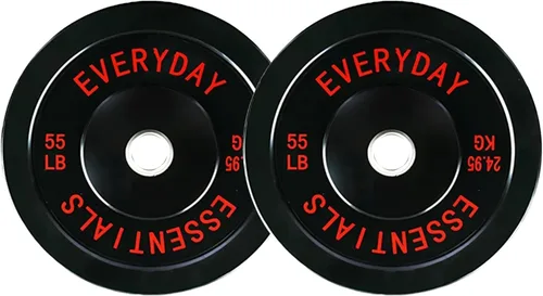 Miniatura 14 de Fitvids Placas de Tope Olímpicas de 2 Pulgadas, Placas de Peso Perfectas para Levantamiento de Pesas y Entrenamiento de Fuerza, Múltiples Pesos