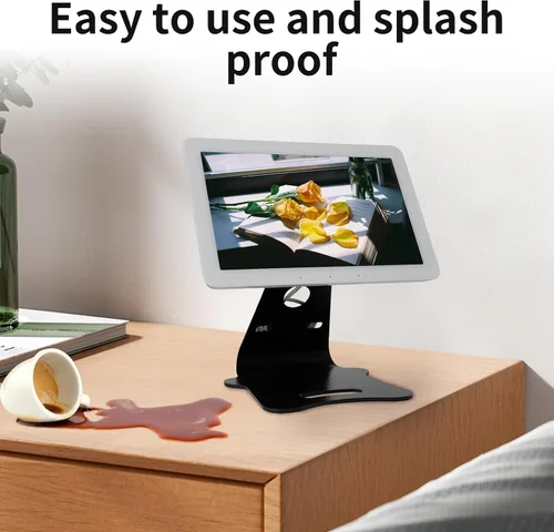 Miniatura 6 de shinar Metal Swivel and Tilt Desktop Tablet Stand for Echo Hub 8” No Need Mounting Adjustable with 360 Degree Rotatable Mounting Bracket Stable