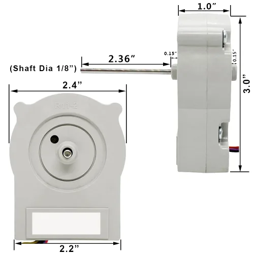 Miniatura 4 de EAU63103201 Motor del ventilador del evaporador del refrigerador para LG, refrigerador Kenmore Elite, pieza de repuesto de reparación del motor