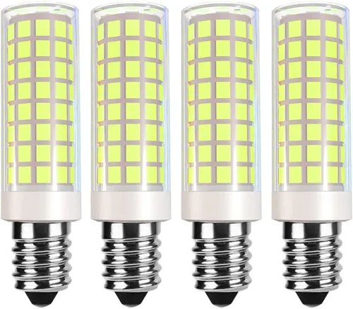 Miniatura 10 de Bombilla LED E14 E14, bombilla de base europea E14, bombilla de campana de cocina E14, bombilla de araña de 120 V de repuesto para lámpara de sal