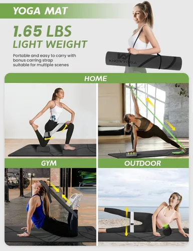 Miniatura 2 de Kit de inicio de yoga 12 en 1 – El juego de yoga incluye esterilla de yoga, rodillo de espuma, 4 bandas de resistencia, bloques de yoga 2 paquetes