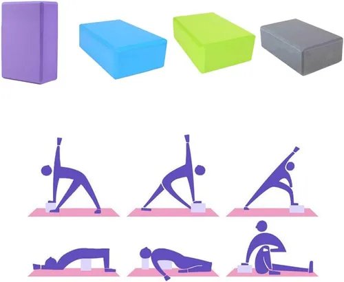 Miniatura 4 de 4 bloques de yoga de alta densidad EVA bloques de espuma de ladrillo de yoga para mejorar la fuerza, flexibilidad y equilibrio, superficie