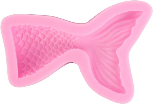 Miniatura 6 de ScivoKaval Molde de cola de sirena de silicona para hornear decoración de pastel de gelatina Sugarcraft Chocolate Fondant pasta de goma de mascar