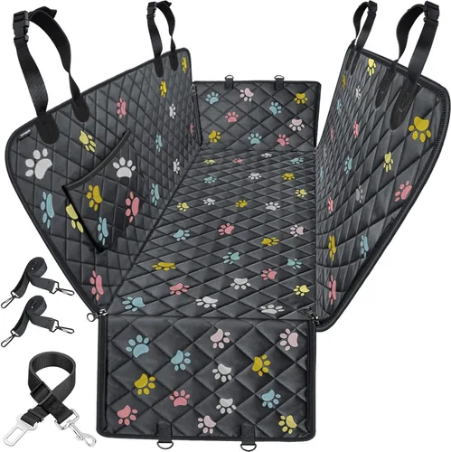 Miniatura 21 de URPOWER Funda de asiento para perro, hamaca 100% impermeable, 600D, resistente, a prueba de arañazos, antideslizante, duradera, suave
