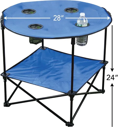 Miniatura 2 de Mesa auxiliar portátil para camping, picnic, playa, juegos, camping, y patio, plegable, con funda de transporte para viaje y almacenamiento