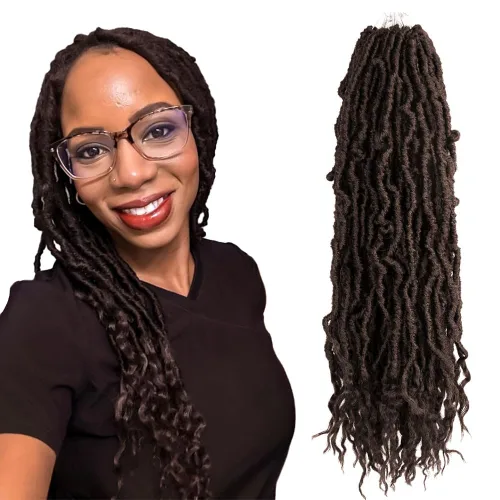 Miniatura 42 de BOHOBABE Rastas Falsas de Cabello de Ganchillo de 30 Pulgadas, Rastas Suaves Boho de Ganchillo con Puntas Rizadas, Rastas Largas de Diosa Bohemia