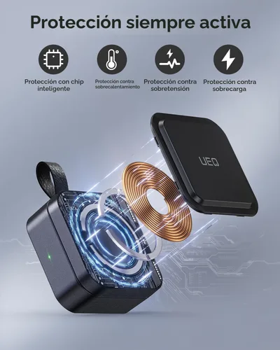 Miniatura 6 de UEQ Estación de carga inalámbrica 3 en 1 para dispositivos Apple, compatible con soporte de cargador MagSafe, cargador inalámbrico magnético