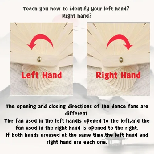 1 par (izquierdo + derecho) de abanicos de seda artificial de bambú para danza del vientre, abanicos de tela coloridos para danza, abanicos largos