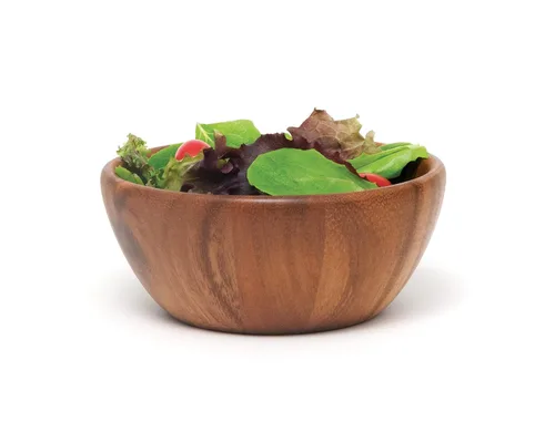 Miniatura 3 de Lipper International Tazón redondo de acacia para servir frutas o ensaladas, pequeño, 6 pulgadas de diámetro x 2.5 pulgadas de alto, cuenco