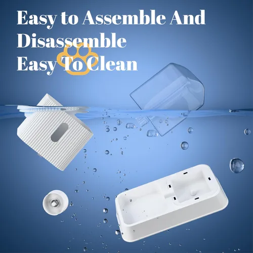 Miniatura 6 de Comedero automático para gatos y dispensador de agua, 2 unidades, alimentador de alimentos por gravedad para perros y cuenco de agua para mascotas
