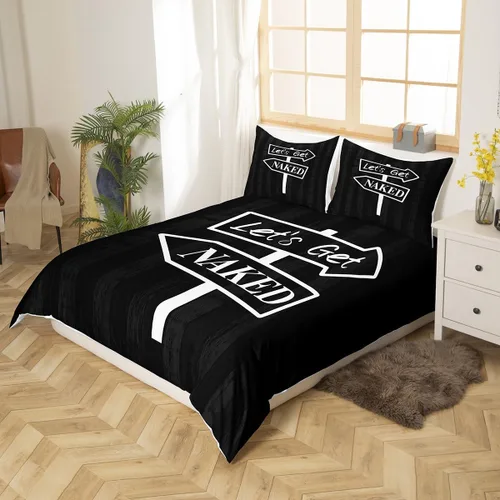 Miniatura 2 de jejeloiu Juego de funda de edredón negra para niños, niñas, adolescentes, decoración de habitación, juego de funda de edredón moderno