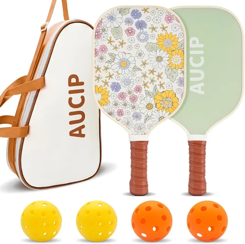 Palas de Pickleball, juego de 2 palas de pickleball aprobadas por USAPA, lindas palas de pickleball de núcleo de nido de abeja de polipropileno,