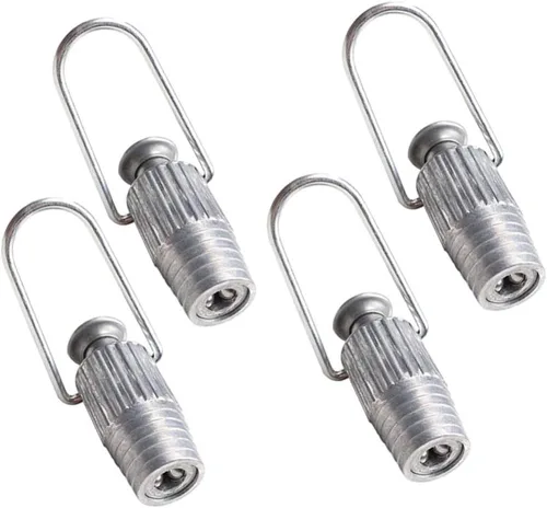 Cabilock Tensor de cuerda de metal con resorte y rodamiento de bolas para polea de tensión ajustable y líneas fijas, herramienta de lavandería,