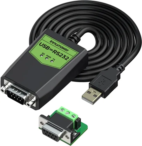 Miniatura 7 de Adaptador USB a serie RS232 de grado industrial, USB a macho DB9, chipset FTDI, protección ESD, aislamiento de señal y energía, compatible