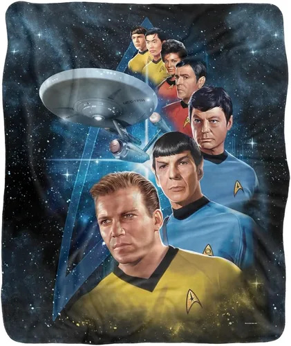 Miniatura 2 de Star Trek - Manta de 50 x 60 pulgadas, manta de sherpa de tacto sedoso de Among The Stars, manta supersuave