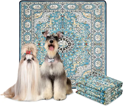 Miniatura 13 de Qeils Almohadillas Lavables para Orina para Perros, Paquete de 2 Almohadillas Reutilizables para Cachorros de 18"x24" Superabsorbentes a Prueba