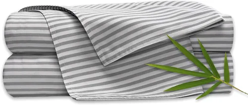 Miniatura 29 de Pure Bamboo Sábanas California King, Juego de Sábanas de Cama de Viscosa 100% Orgánica Genuina Derivada de Bambú, Suave y Refrescante, Doble Abedul