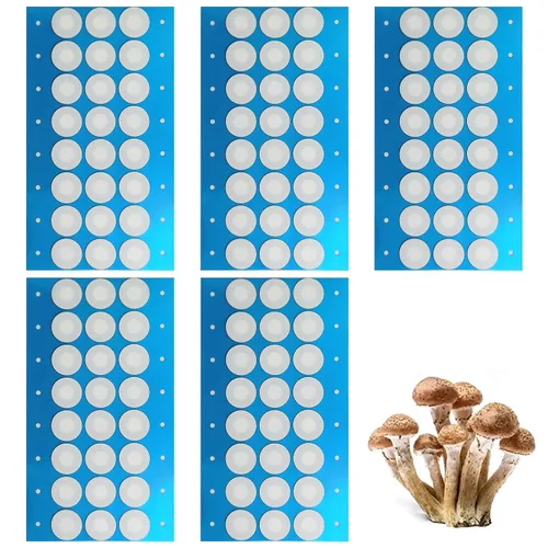 120 calcomanías de papel de filtro sintético, disco de filtro de 0.787 in, 0.3 μm, parche adhesivo fuerte aplicado debajo de la tapa del frasco de