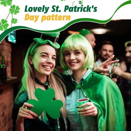 Miniatura 3 de Gerrii 100 vasos de chupito de 2 onzas para el día de San Patricio, desechables de plástico, regalos de fiesta de San Patricio para cumpleaños