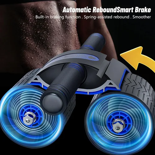 Miniatura 4 de Rueda aabdominal de rebote automático, 1 juego de rueda abdominal de rebote automático mejorada 2023 para teléfono celular, rodillo abdominal