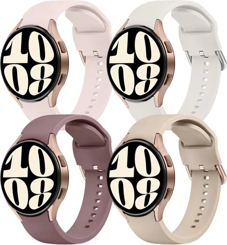 Miniatura 10 de AK Correas compatibles con Samsung Galaxy Watch 7/6/5/4 - 1.575 pulgadas, 1.732 pulgadas, 1.772 pulgadas, correa deportiva de repuesto de silicona