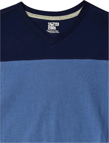 Miniatura 4 de Tienda Essentials Camiseta de manga corta con cuello en V para niños y niños pequeños (cebra previamente manchada), multipaquetes