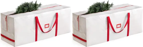 Miniatura 12 de Bolsa de almacenamiento para árbol de Navidad Zober - Se adapta a árboles artificiales de 7.5 pies - Bolsa de árbol de Navidad de plástico