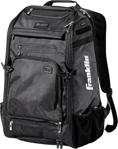 Franklin Sports Mochilas para béisbol y sóftbol + MLB + USA Softball - Bolsas de equipo para béisbol + sóftbol rápido - Mochilas para bates,