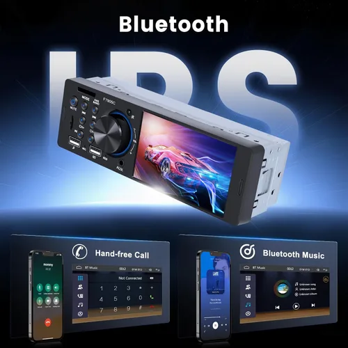 Miniatura 3 de Estéreo de automóvil de un solo DIN con CarPlay Android Auto, pantalla táctil receptor de audio para automóvil con Bluetooth 1 Din, Driauto 4
