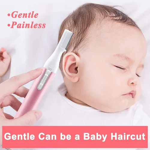 Miniatura 4 de LAIKME Recortador eléctrico de cejas para mujeres, depilación facial para hombres, mini depiladora para bikini, removedor de cara, barbilla, Rosa