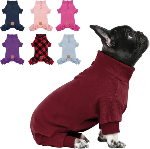 Miniatura 9 de cyeollo Pijamas para Perros de Forro Polar, Abrigo Térmico para Perros, Pijamas para Perros, Enterizo Elástico para Perros, Abrigo para Perrita, 3#