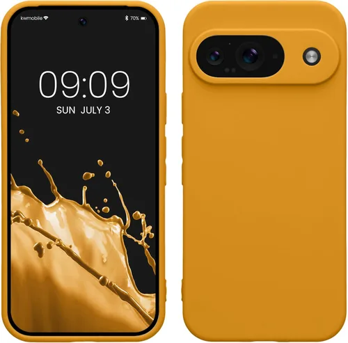 Miniatura 129 de kwmobile Funda compatible con Google Pixel 9 Pro - Funda protectora delgada de TPU para teléfono - Acabado mate suave - Negro mate