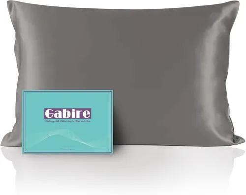 Miniatura 22 de Gabire Funda de almohada de seda de morera para cabello y piel, evita el acné, fundas de almohada de seda real de ambos lados, funda de almohada